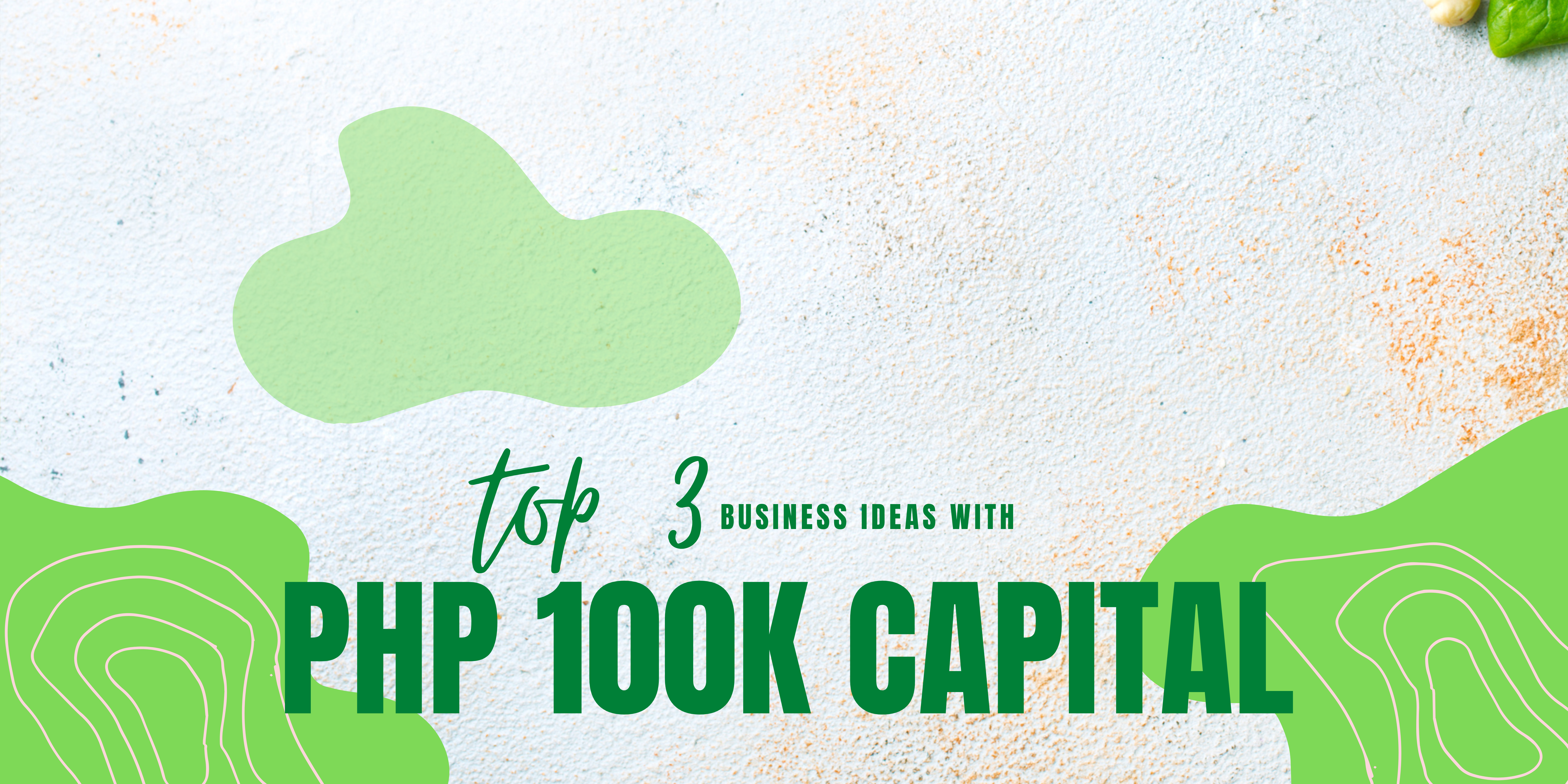 Top 3 Business Ideas with Php 100,000 Capital Banner -diarynigracia