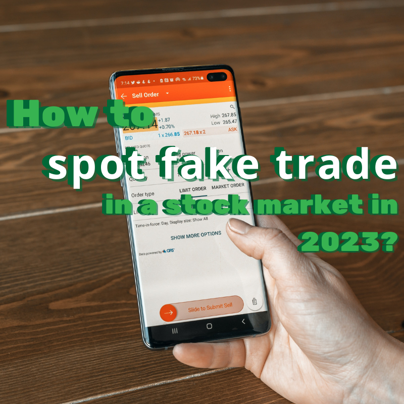 Fake trade in a stock market in 2023?