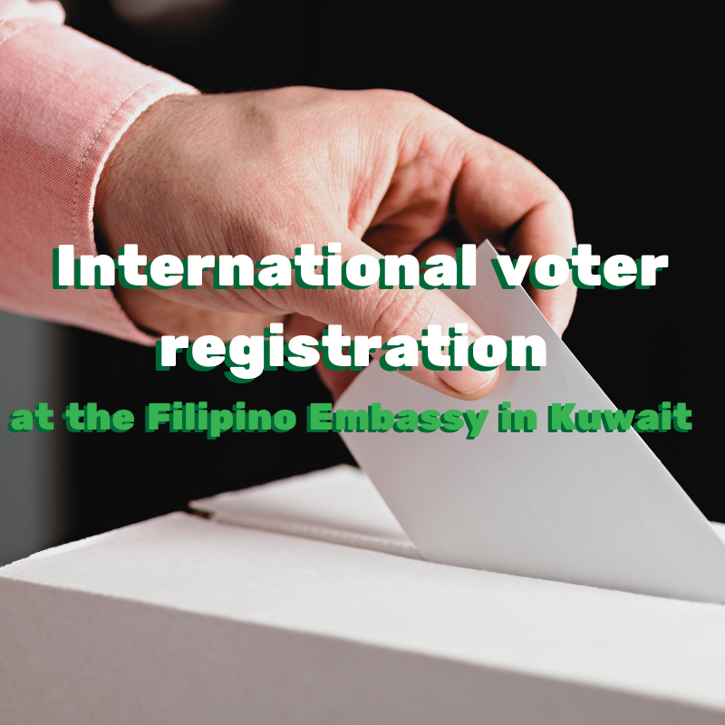voter registration at the Filipino Embassy in Kuwait