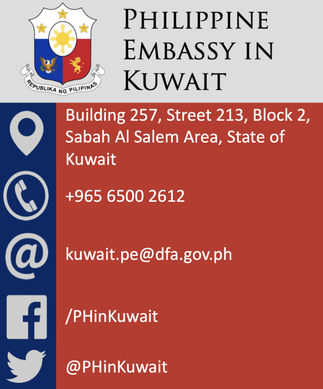 Number PH Embassy