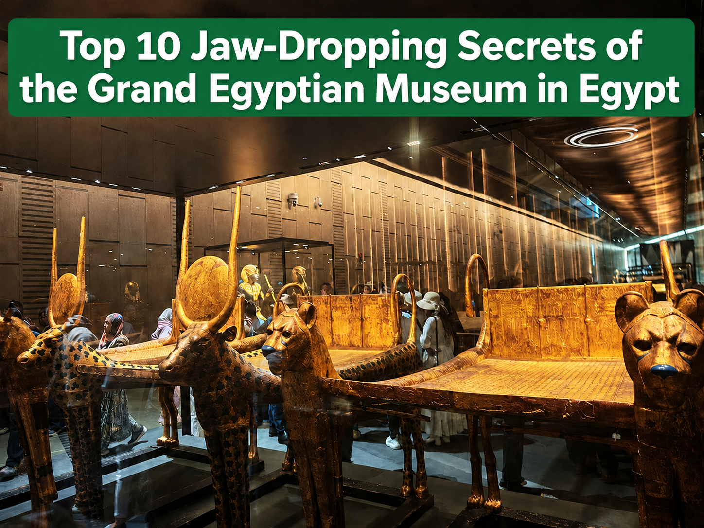 Grand Egyptian Museum near the Pyramids of Giza in Egypt
