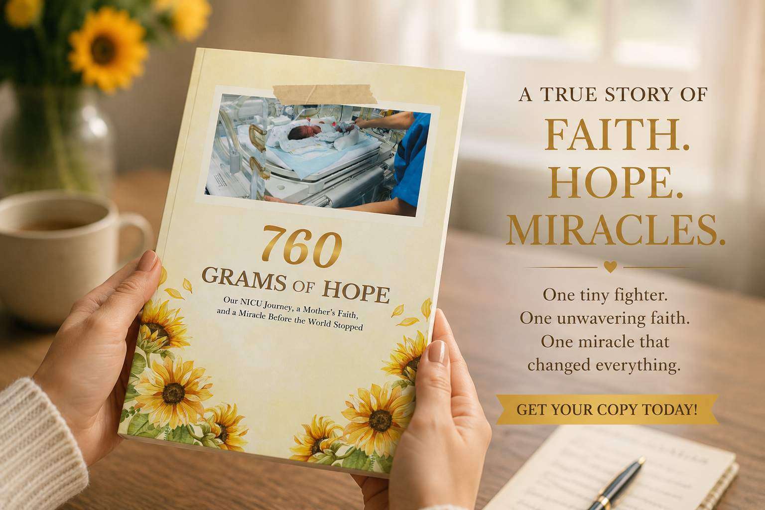 Premature baby born at 760 grams during a NICU journey of faith and hope.