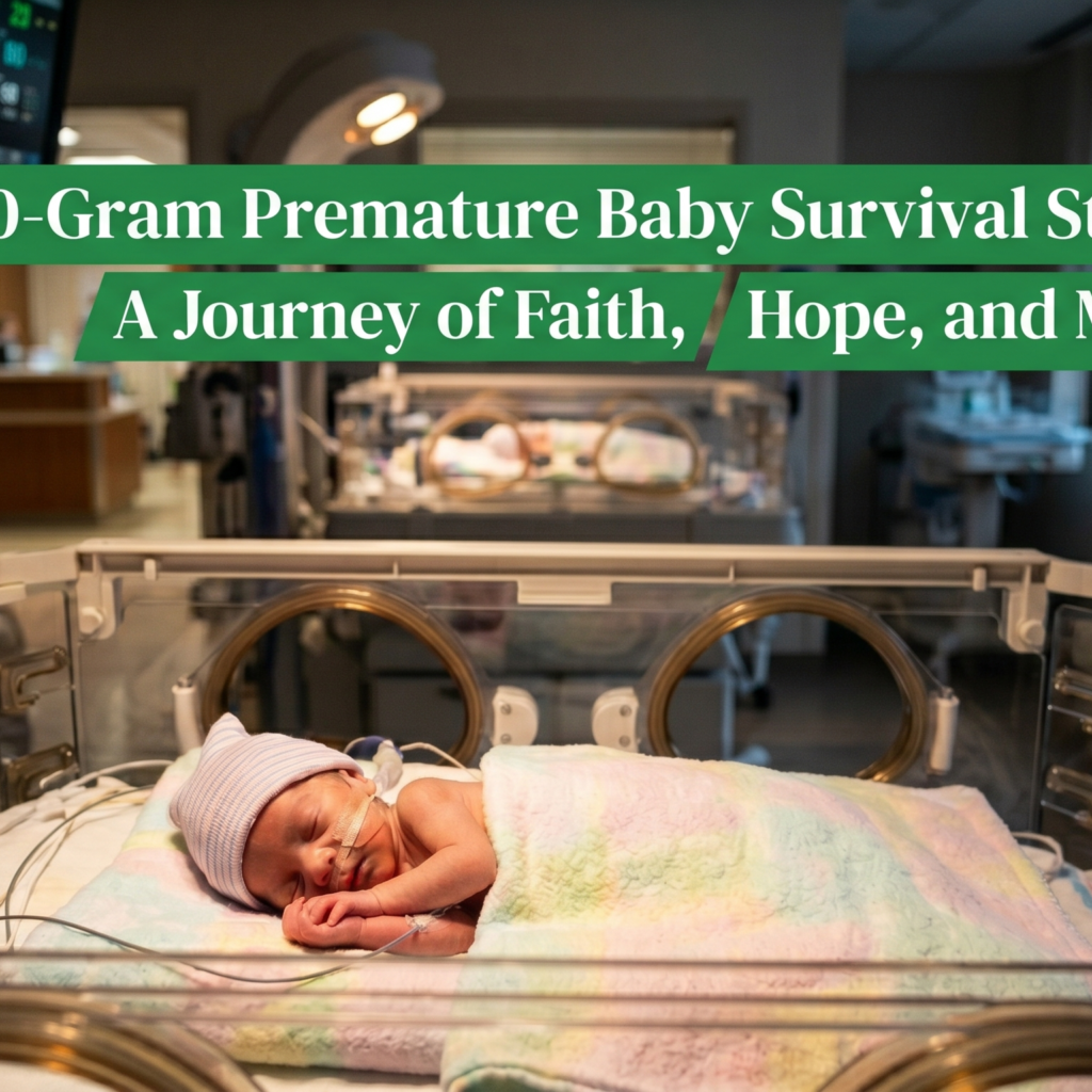 Premature baby born at 760 grams during a NICU journey of faith and hope.